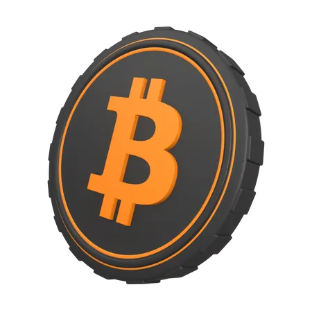 Bitcoin BTC Coin  3D Illustration