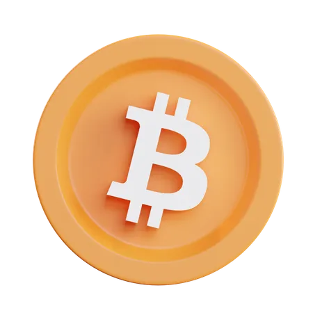 Bitcoin btc cryptocurrency  3D Illustration