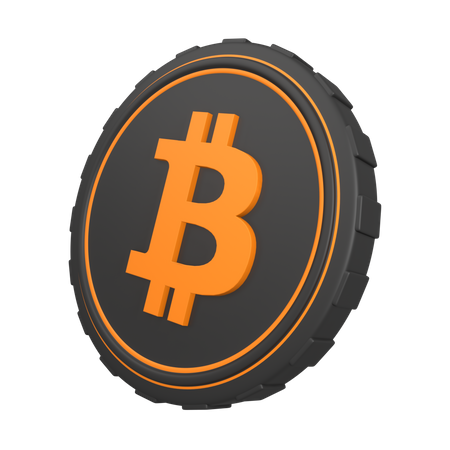 Moeda btc bitcoin  3D Illustration