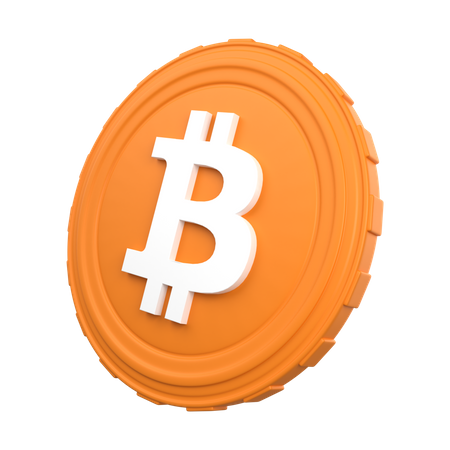 Moeda btc bitcoin  3D Illustration