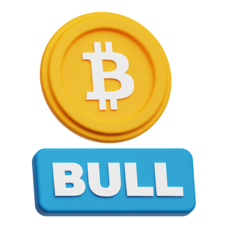 Taureau du bitcoin  3D Icon