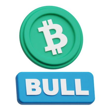 Taureau du bitcoin  3D Icon