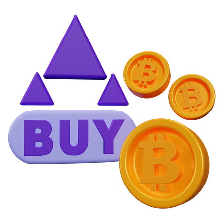 Bitcoin Buy  3D Icon