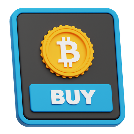 Bitcoin Buy  3D Icon