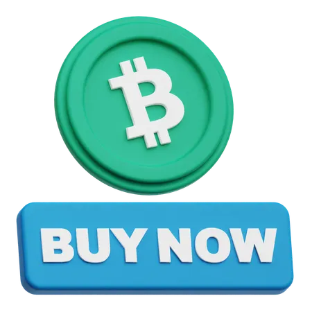 Bitcoin Buy Now  3D Icon