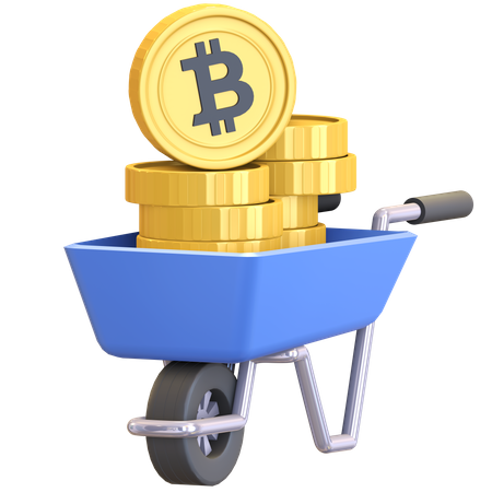 Bitcoin Buying  3D Icon