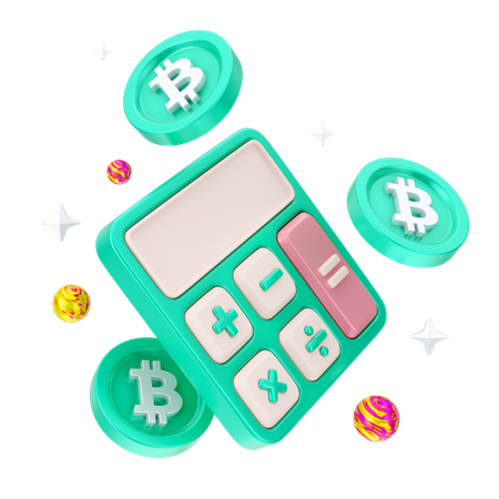 ビットコイン計算  3D Icon