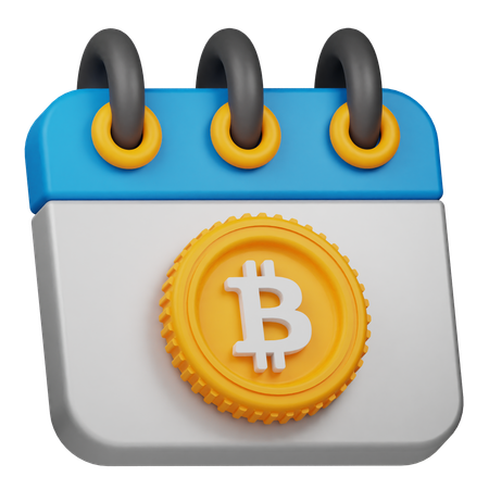 Bitcoin Calendar  3D Icon