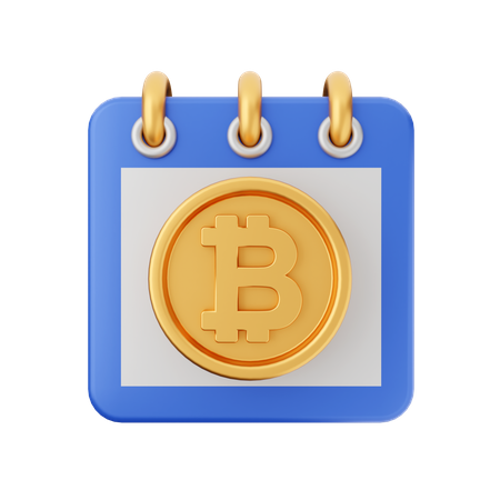 Bitcoin Calendar  3D Icon