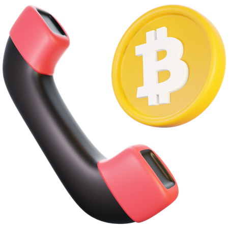 Bitcoin Call  3D Illustration