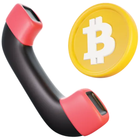 Bitcoin Call  3D Illustration