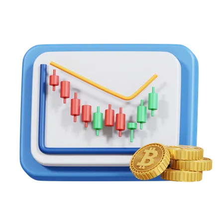 Crypto Trading 3 D Icon Pack 3D Icon