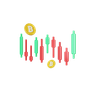 bitcoin candlestick chart 3d logos