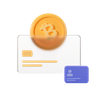 bitcoin card 3d logos