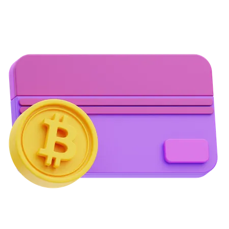 Bitcoin Card  3D Icon