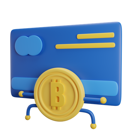Bitcoin Card  3D Icon