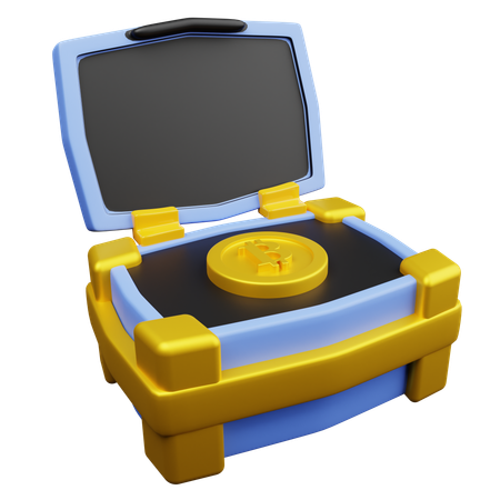 Bitcoin Case  3D Icon