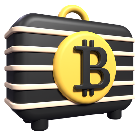 Bitcoin Case  3D Icon