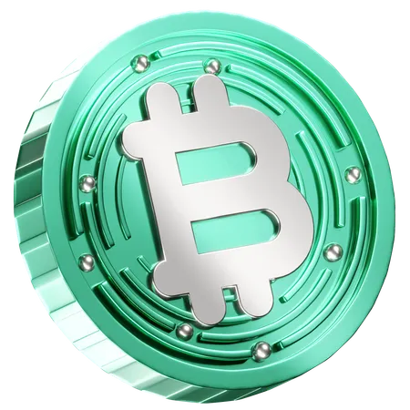Bitcoin en espèces  3D Icon