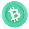 3d bitcoin-cash logo