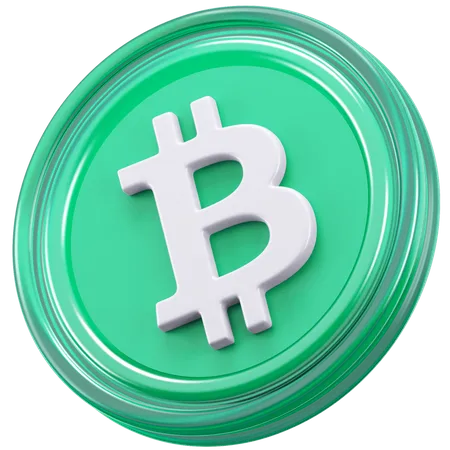 Bitcoin en espèces  3D Icon