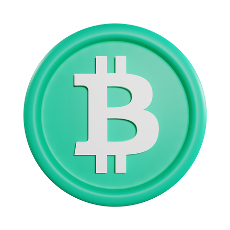 Pièce de monnaie bitcoin  3D Icon