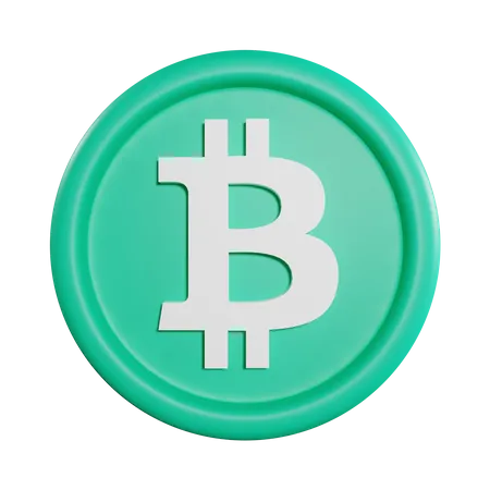 Pièce de monnaie bitcoin  3D Icon