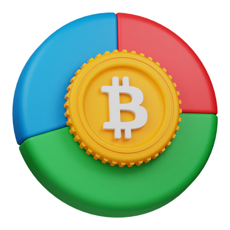 Bitcoin Chart  3D Icon