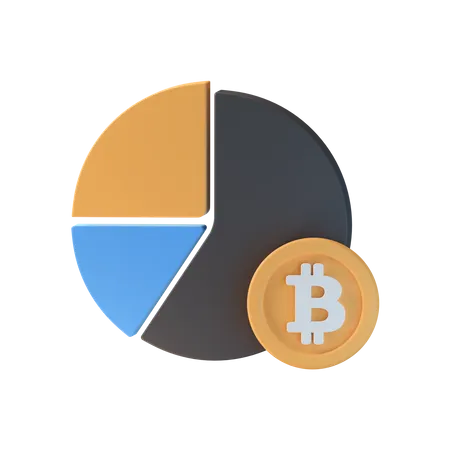 Bitcoin-Chart  3D Icon