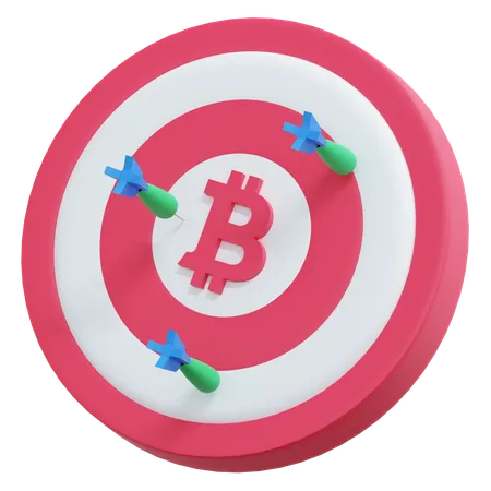 Cible Bitcoin  3D Icon