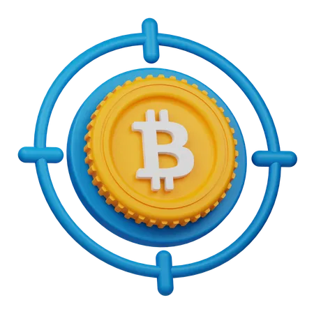 Cible Bitcoin  3D Icon