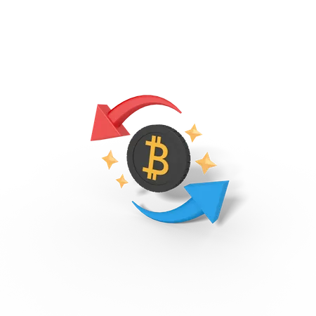 Bitcoin Circulation  3D Icon