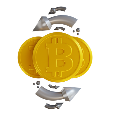 Bitcoin Circulation  3D Icon