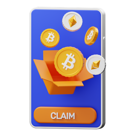 Bitcoin Claim  3D Icon