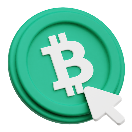 Bitcoin Click  3D Icon