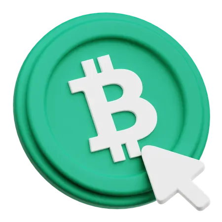 Bitcoin Click  3D Icon