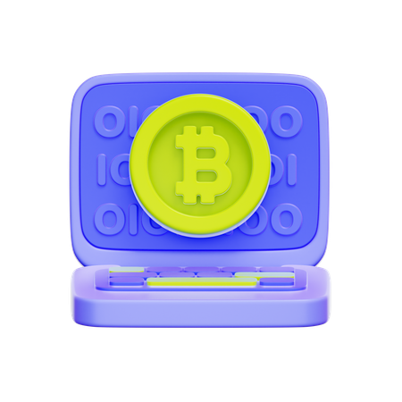 Bitcoin Code Development  3D Icon