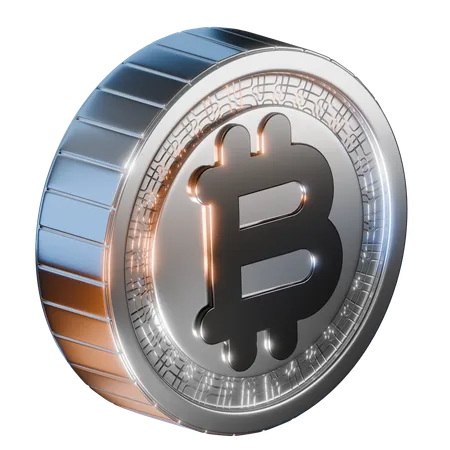 Pièce de monnaie bitcoin  3D Icon