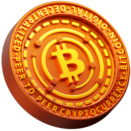 Bitcoin Coin  3D Icon