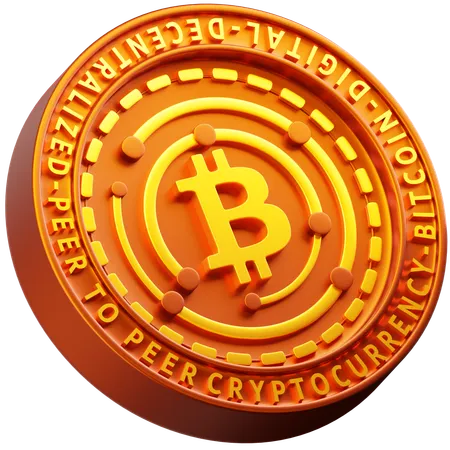 Bitcoin Coin  3D Icon