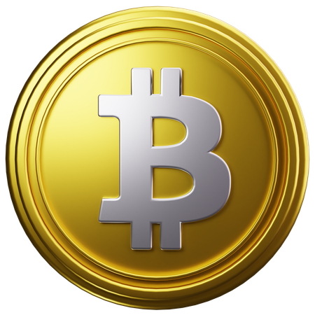 Bitcoin Coin  3D Icon