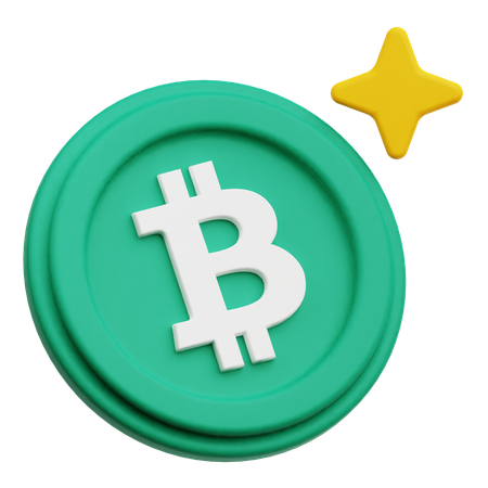 Bitcoin Coin  3D Icon
