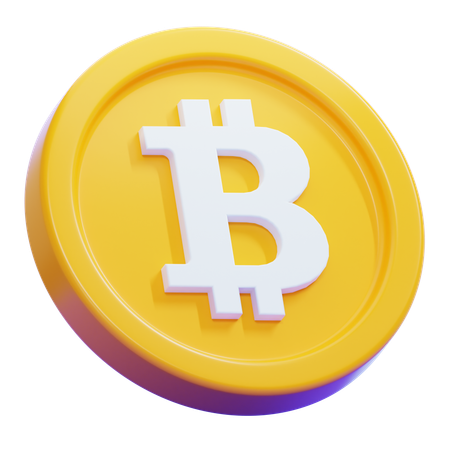 Bitcoin Coin  3D Icon