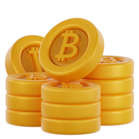 Bitcoin Coin  3D Icon