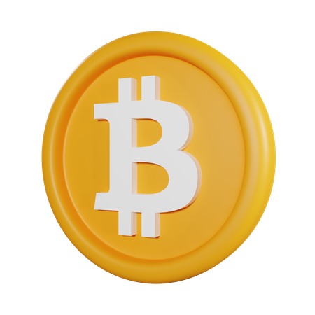 Bitcoin Coin  3D Icon