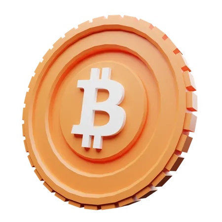 Bitcoin Coin  3D Illustration