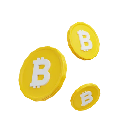 3 D Rendering Bitcoin Illustration Object With Transparent Background 3D Illustration