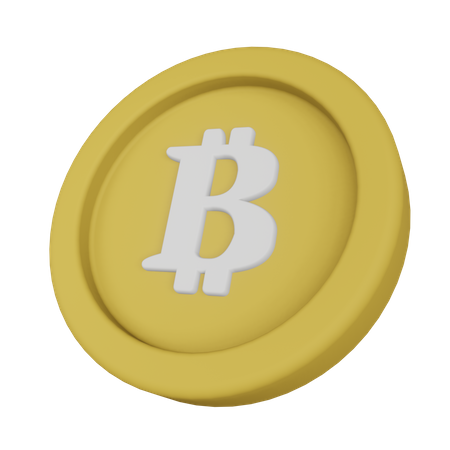 Bitcoin Coin 3D Illustration