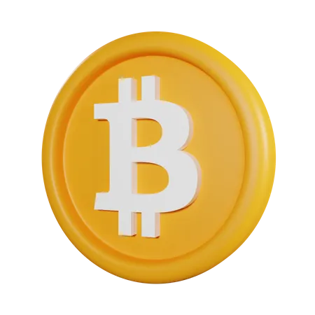 Bitcoin Coin 3D Icon