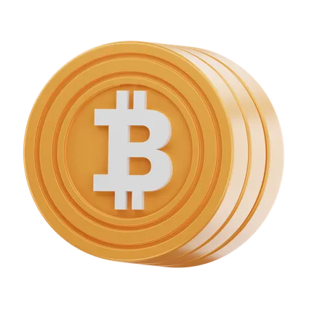 Bitcoin Coin 3 D Illustration 3D Icon